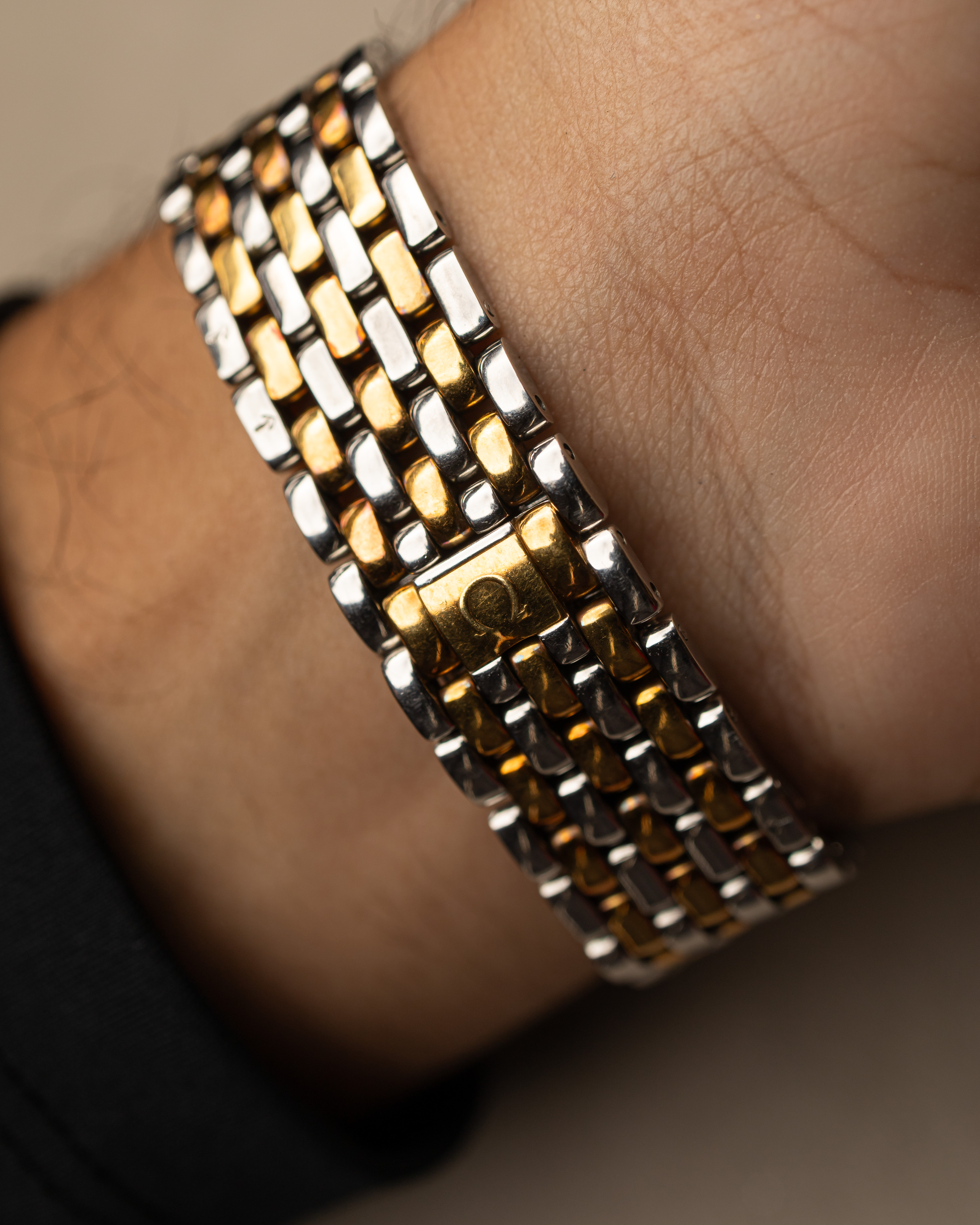 Omega De Ville Bi-Metal - Detalhe Mostrador