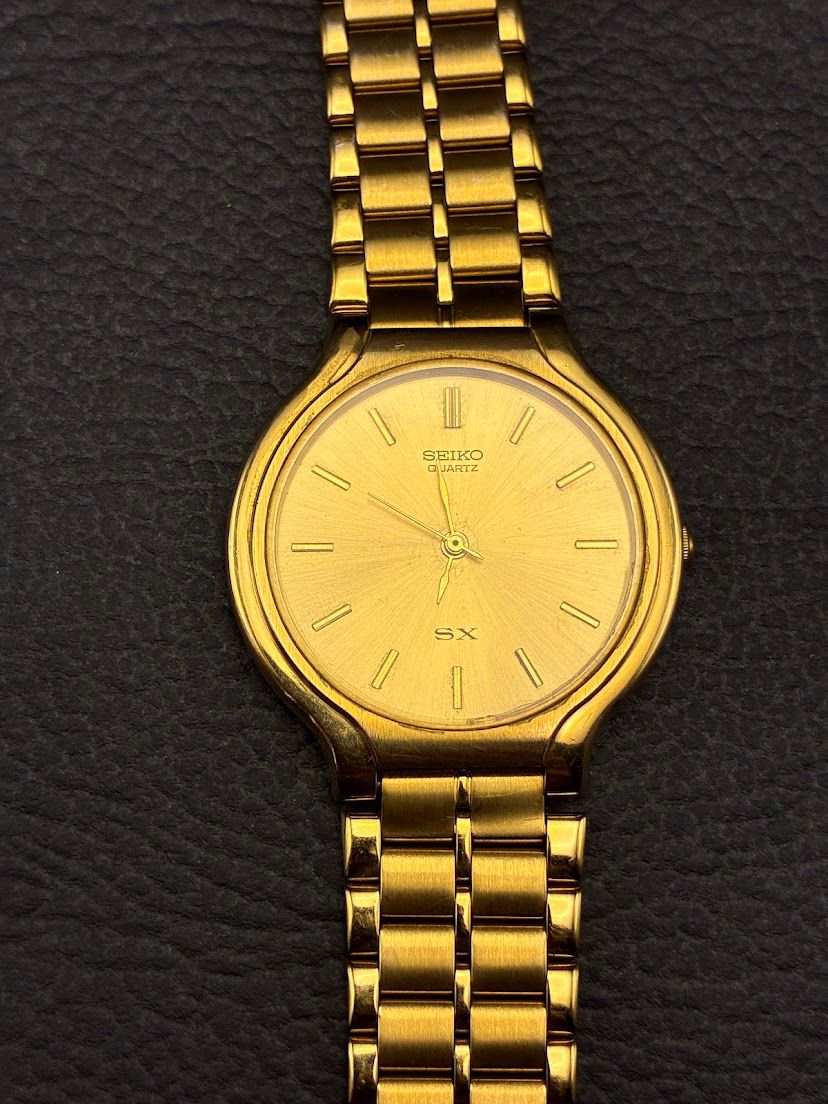 Seiko Dourado SX - Detalhe